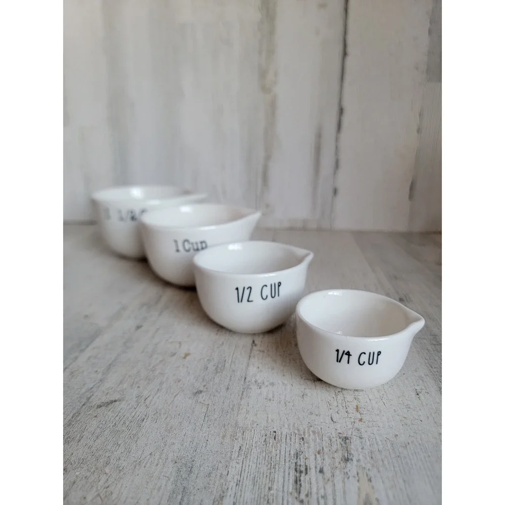 Prep‎ collection cup white measurement set kitchen utensil